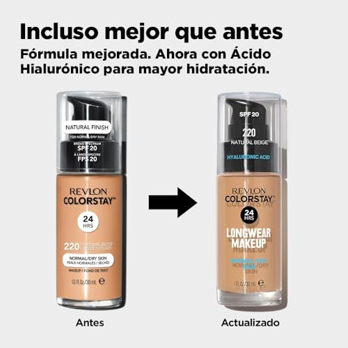 Revlon ColorStay Longwear Makeup für normale/trockene Haut, SPF 20, 220 Natural Beige, 30 ml (Packung mit 2) – Ansicht 7