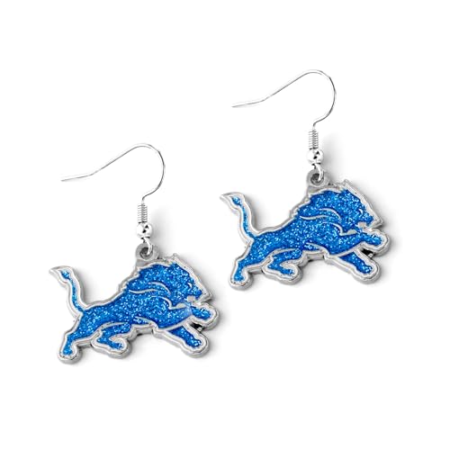 NFL Detroit Lions Glitter Dazzle Earrings