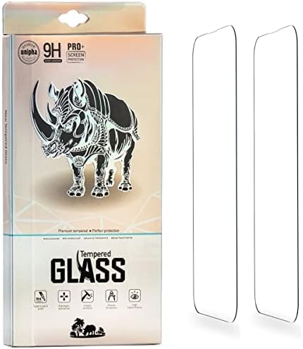 [2 Pack]Tempered Glass Screen Protector for Iphone 14 Pro, Waterproof and Shatter-Proof iPhone 14 Pro Screen Protector, 9H Hardness, Highly Responsive, Facial Recognition Enabled