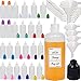 25pcs 50ml Squeeze Bottle Dispenser TIP Dropper Bottles in Mixed Colors LDPE Plastic (25, 50ML)