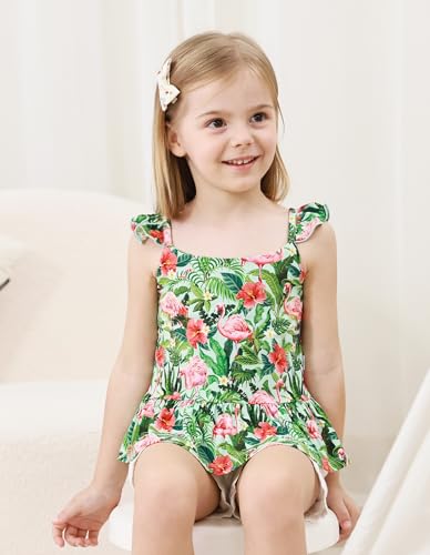 Image of Baby Girl Sleeveless T-Shirts Toddler Infant Girls Tank Top T-Shirt Viscose from Bamboo Summer Cool Tees 3Months-5T