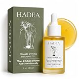 HADEA Cyperus Rotundus Oil to Reduce Hair Growth 100% Organic High-Potency Steam Distilled Cyprus Nutgrass Cypress Inhibitor | Cypress Rotundus Oil For Pcos, Hirsutism, Any Unwanted Hair 30ml