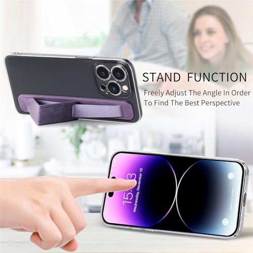 Support télescopique pour téléphone portable et béquille violette multi-angle