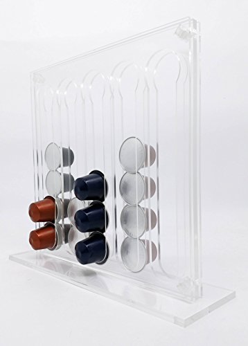 Suporte Porta Capsulas Nespresso em Acrílico Transparente Para 50 cápsulas
