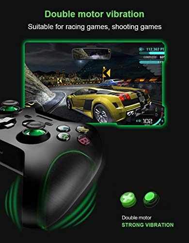 xuelili Controles sem fio para Xbox One, gamepad sem fio para PC com adaptador sem fio de 2,4 GHz, c