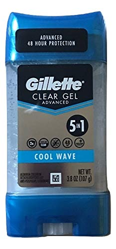 Gillette Ultimate Protection Antiperspirant Deodorant- Non-Irritant Clear Gel Cool Wave, 3.8 Ounce (2 pack) [New Updated Packaging May Vary]