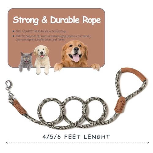 Laisse pour chien solide avec fermeture robuste contre les tractions brusques - 6