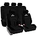 Produktbild eSituro SCSC0020 Auto Schonbezug, 12 teillige Sitzbezüge mit Lenkradbezug und Gurtpolster für Auto, universal, schwarz