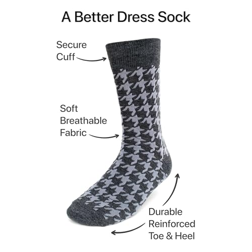 Men's Dress Socks - Patterned Socks - Fun Crew Socks + Argyle, Colorful, Funky Socks.2