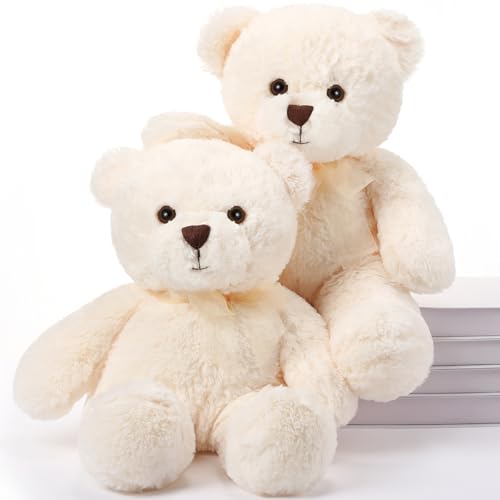 HyDren 2 Pack Bear Stuffed Animals,18 Inch,Cream White by HyDren - Used condition - US$21.45