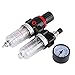 Produktbild Sorand Luftfilterregler, schwarz + transparent 1/4 '' Luftfilterregler Öler Wasserdruck Kompressor Feuchtigkeitsabscheider Ölabscheider