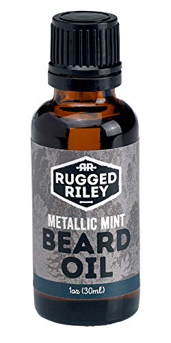 Rugged Riley All Natural Men's Metallic Mint Beard Oil