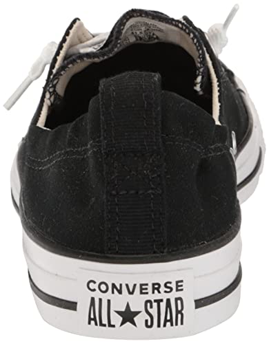 Converse Women's Low-Top Sneakers, Black Black 001, 6.53