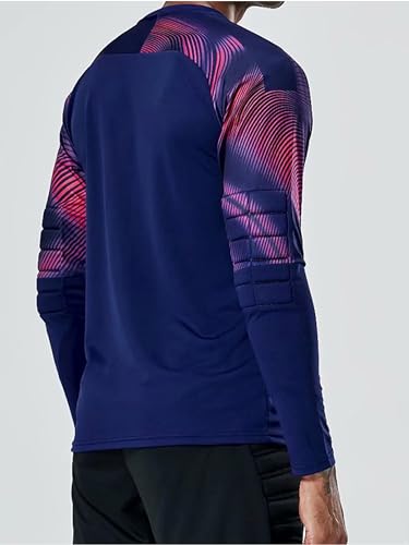 Kids Boys Soccer Goalkeeper Jersey Shirts with Chest Padded Goalie T Shirt Football Training Tops Gym Activewear4