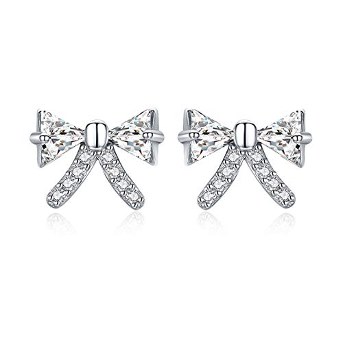 Boucles d'oreilles en argent sterling 925 pour femme : bijoux de fiançailles au style romantique