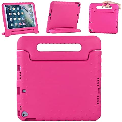 FINDING CASE for New iPad 10.2 Inch 2021/2020/2019 (9th/8th/7th Gen), Shockproof Lightweight Convertible Handle Stand Protective Kids Case for iPad Pro 10.5" 2017, iPad Air 3 10.5 2019 (Pink) Cover