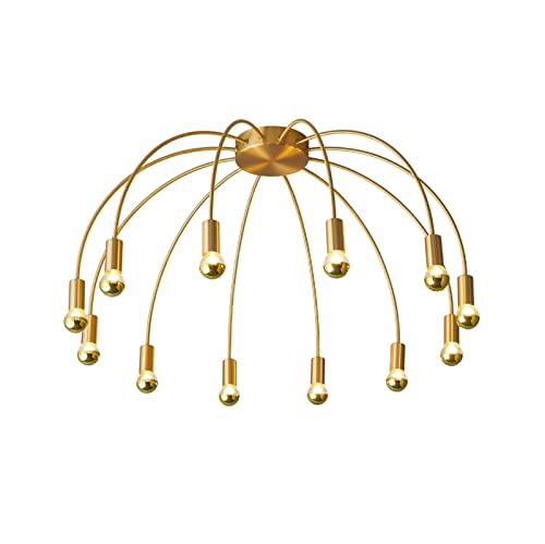 Lumière du salon plafonnier en cuivre grand modèle pour sublimer un grand espace