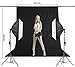 EMART 1.8x2.8m/6x9ft Black Photo Backdrop Screen for Photography, Large s Drapes Party Background Curtain with 4 Fish-Shaped Clamps, Polyester Fabric Sheet Video Studio Portrait Photoshoot