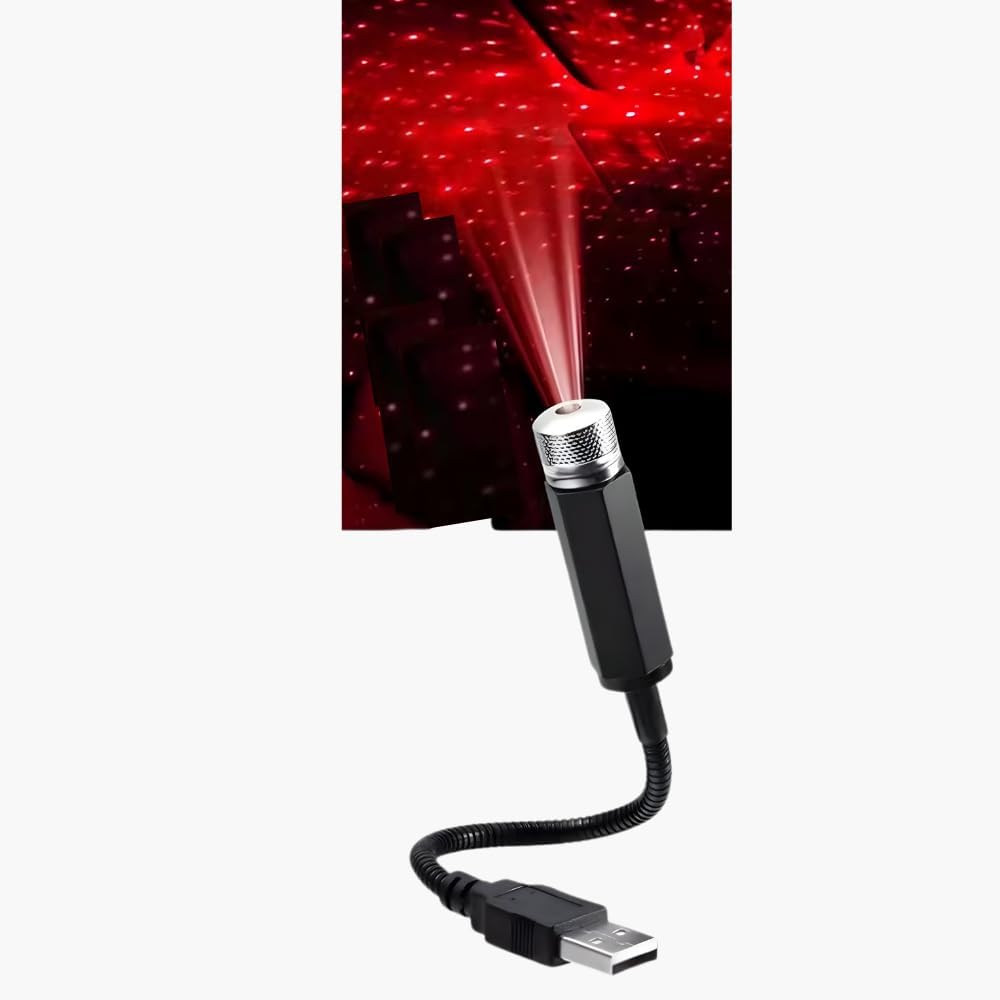 Drumstone (𝐋𝐢𝐦𝐢𝐭𝐞𝐝 𝐓𝐨𝐝𝐚𝐲) USB Star Projector Light for Car & Home, 360° Adjustable Gooseneck Ambient Night Lamp | Romantic LED Light for Bedroom & Car Roof 𝟏𝟓 𝐘𝐞𝐚𝐫𝐬 𝐖𝐚𝐫𝐫𝐚𝐧𝐭𝐲-image-19