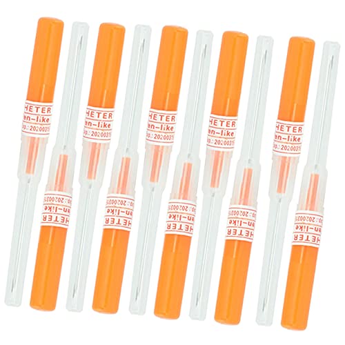 WZPB Catheter Needles - 10Pcs Catheter Piercing Needles 14G Piercing Needle IV Needle Catheter Needles Kit for Ear Nose Piercing