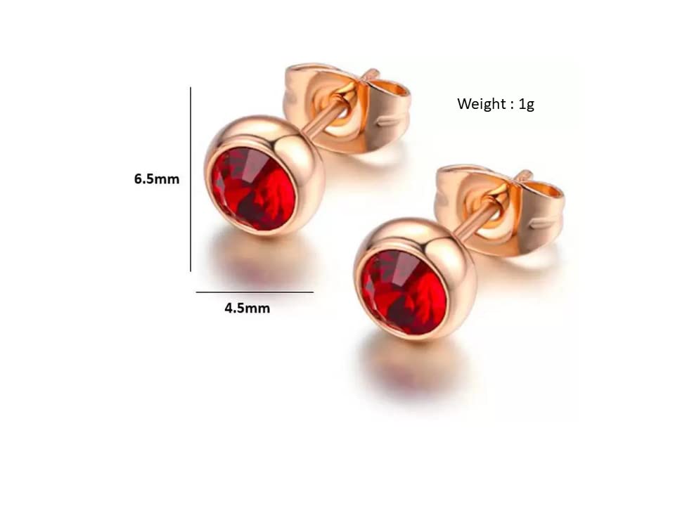 Image of Nilu's Collection Daily Use, Light Weight Cubic Zircon Stud Earrings| Perfect for baby girls, office goers