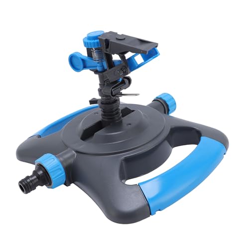 Aspersor de césped giratorio 360 Cryfokt con boquilla ajustable y ahorro de agua automático 6