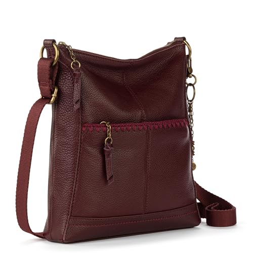 Image of The Sak Lucia Leather Crossbody Purse - Premium Leather Women's Handbag for Everyday & Travel - Cross Body Bag With Zipper