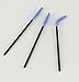 Yueton Pack of 100 Disposable Eyelash Brushes Wands Mascara Applicator (Black+Light Purple)