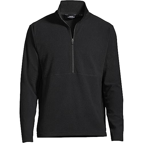 Lands' End Men's Thermacheck 100 Fleece Quarter Zip Pullover Top3
