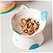 BESPORTBLE Elevated Ceramic Cat Bowl for Comfortable Feeding High Base Design for Better Digestion and Easy Use Cute Cat Bowl for Snacks and Water Stylish and Stable Pet Dish
