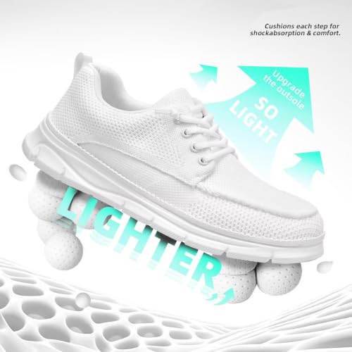 Image of Mens Casual Slip-on Loafers Shoes Non Slip Boat Shoes Sneakers Mesh Business Oxfords Work Driving Lightweight Comfortable Soft Sole Walking