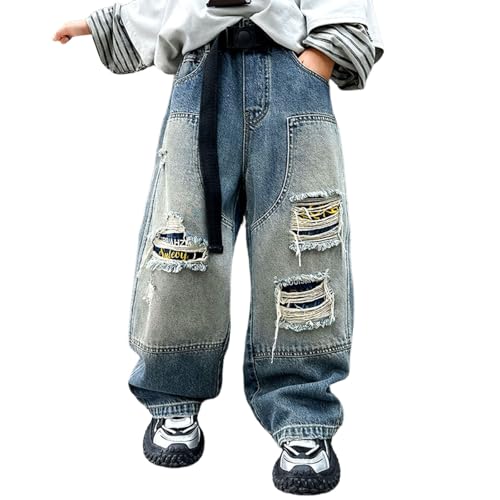 Jean baggy garçon fini les boutons avec ce cargo droit - 2
