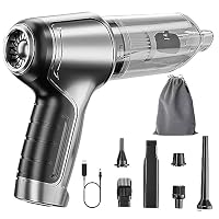 Aspirateur à Main Sans Fil Anluomania 6000PA - 3 En 1 (aspirateur, Souffleur, Pompe), Lampe LED, 4000mAh Aspirateur Main Sans Fil