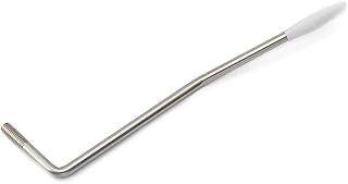 Musiclily Ultra 5.8mm Thread-in Style Stainless Steel Tremolo Arm Whammy Bar Vibrato Arm for Strat Style Electric Guitar, Original Color With White Tip