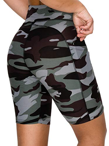 Image of ALWAYS Women's High Waist Bike Shorts - Athletic Workout Tummy Control Stretch Running Yoga Pants
