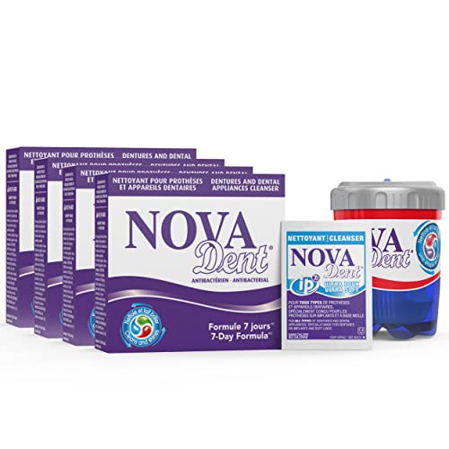 Novadent Nettoyant pour prothèses dentaires - Pour prothèses dentaires ...
