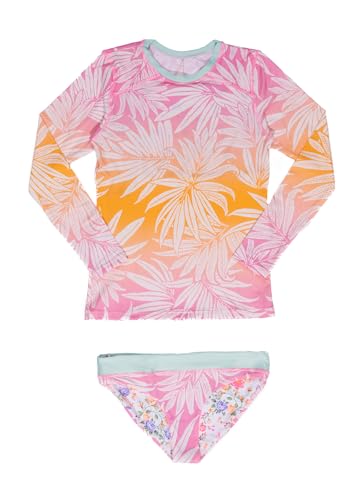 Image of Maaji Girls' Ombre Foliage Odyssey Rashguard Set