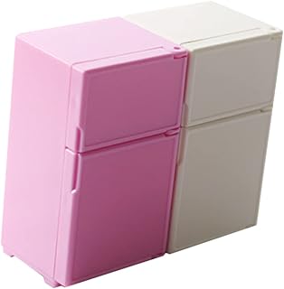 Toyvian 2 Peças Geladeira Para Casa De Boneca Mini Geladeira Para Crianças Mini Geladeira Modelo Miniatura Móveis Ornamento Geladeira Para Crianças Mini Geladeira Geladeira De Brinquedo