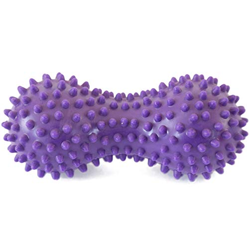 Massage arachide pour détendre les muscles de fitness balle de fitness soulagement de la douleur à la jambe de déclenchement de balle acerbe du stress musculaire Pilates boule de massage,Violet Cover