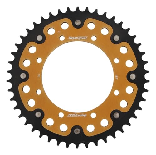 スーパースプロックス(Supersprox) ドリブン スプロケット リア ステルス (STEALTH) アルミ&スチール 46T ゴールド RST-487:46-GLD VERSYS/650 07-16