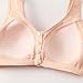 Womens Fashion Pink Comfortable Front Closure Bras for Women Seniors Everyday Wireless Full Coverage Supportive Push up T Shirt Bra Soft No Underwire Bralettes Underwear
