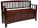 Produktbild Linon Home Dcor 83985WAL-01-KD-U Linon Home Decor Cynthia Aufbewahrungsbank, 127 x 44 x 81 cm, Walnuss