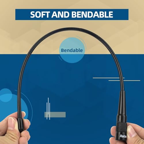 Retevis RHD771 Funkgerät Antenne SMA-M Dual Band UHF/VHF Kompatibel mit Walkie Talkie Retevis RT1 RT3 RT3S RT81 RT82 RT85 Baofeng UV-3R TYT MD-380 MD-280 Woxun KG-UV9D KG-UV6D KG-UV8D (1 STK.)