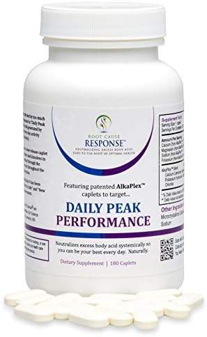 Daily Peak Performance - 180 Count Caplets: Guaranteed, Scientific-Breakthrough AlkaPlex(R) Acid Reducer to Help Your Body's Natural Systems Maintain a Healthy Alkaline State That All Diseases Hate