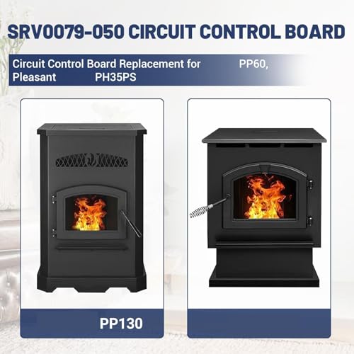 Circuit imprimé SRV7079 050 de rechange pour poêle à pellets
