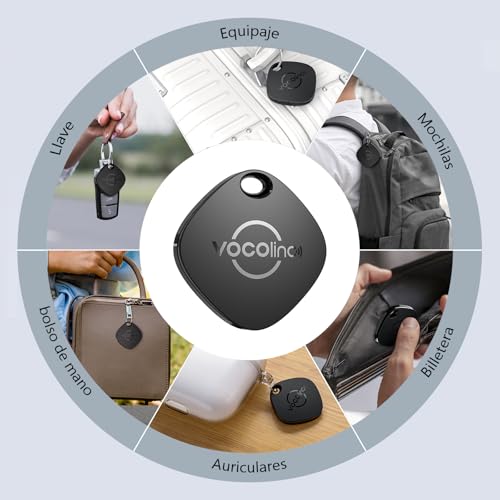 Miniatura 8 de Vocolinc Android Tag Smarttag 4 Pack, Localizador Compatible Con Google Localizador O Ios Apple Buscar App, Rastreador Bluetooth Item Tracker Para Llaves Cartera Bicicleta Maleta, Batería Reemplazable
