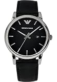 Emporio Armani Orologio Uomo, movimento a tre lancette con data, cassa in...
