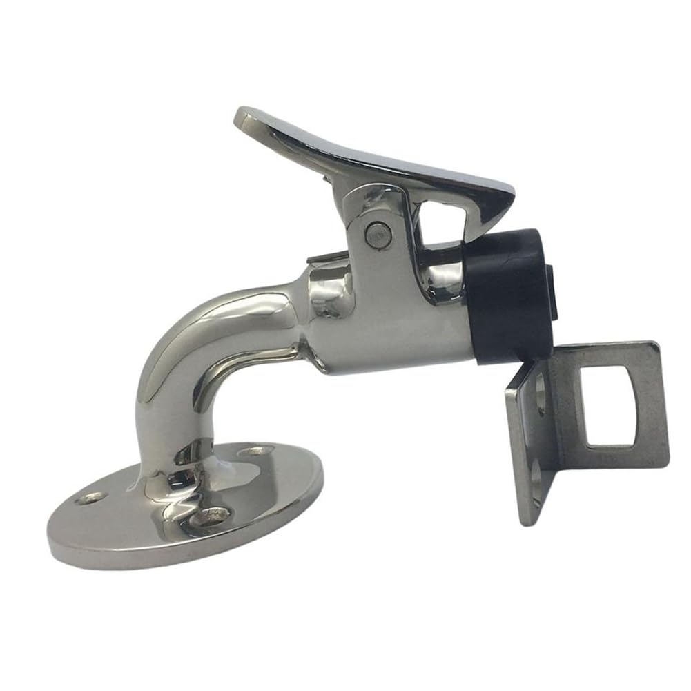 Jnchdghwa As Shown For Yacht Boat Hardware Accessories 90 Degree 316 Stainless Steel Polished Door Stop And Catch