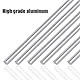 Swpeet 6 Stück 1/10 Zoll Aluminium massiv Rundstange Stange Stock Kit Durchmesser 3 mm Länge 300 mm Perfekt für verschiedene Wellen Miniaturachse