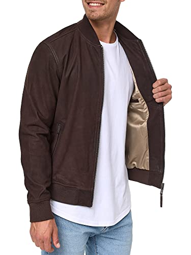 Indicode Captain leren jas voor heren, van geitenleer, echt leer, motorjas, bikerjack - Image 4